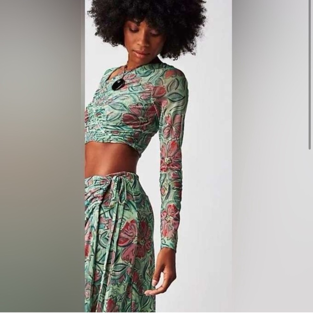 Free People Supernova Wrap Skirt & Top 2 Piece Set Small - Picture 2 of 6